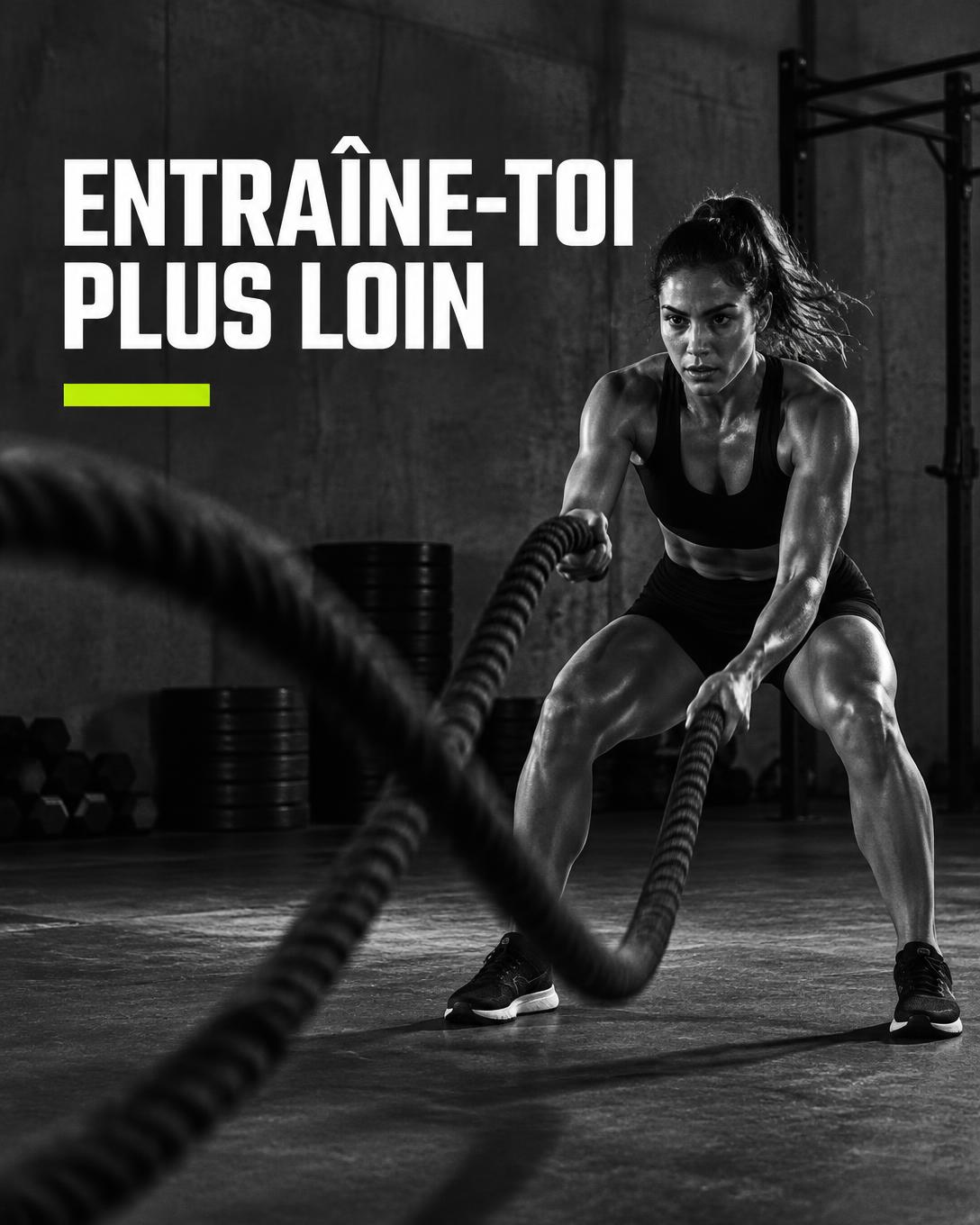 Créa statique pour une marque de fitness